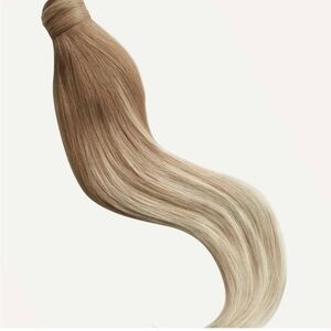 Luxy Hair Natural Blonde Balayage 20” ponytail extension, 120 grams